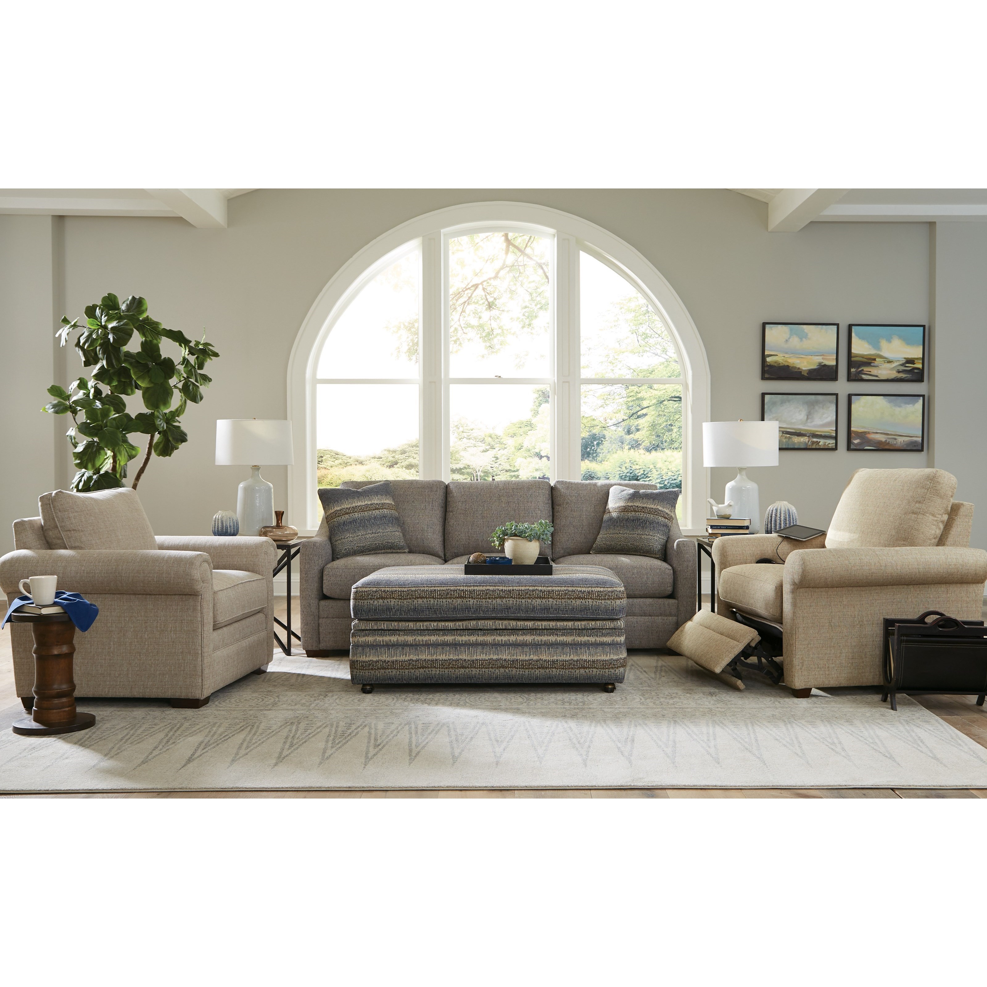 Shallow seat shop depth sofa